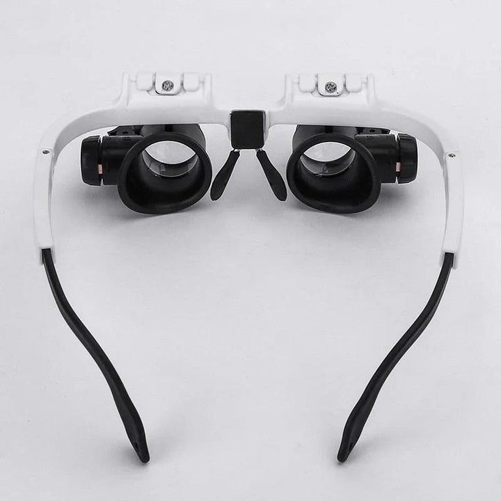 Loupe optique LED réglable pour bijoux, artisanat, lecture et bricolage, offrant clarté et précision.