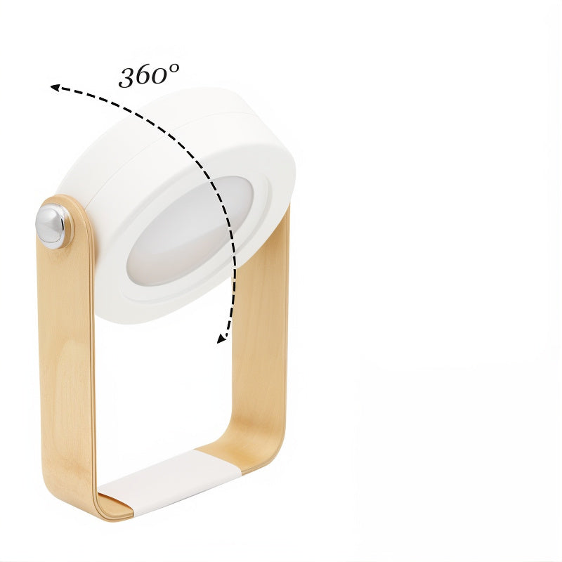 Lampe portable LED rechargeable USB, idéale pour créer une lumière d'ambiance chaleureuse en intérieur.