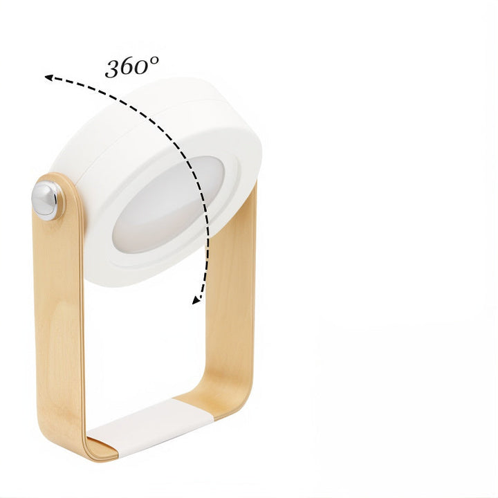Lampe portable LED rechargeable USB, idéale pour créer une lumière d'ambiance chaleureuse en intérieur.