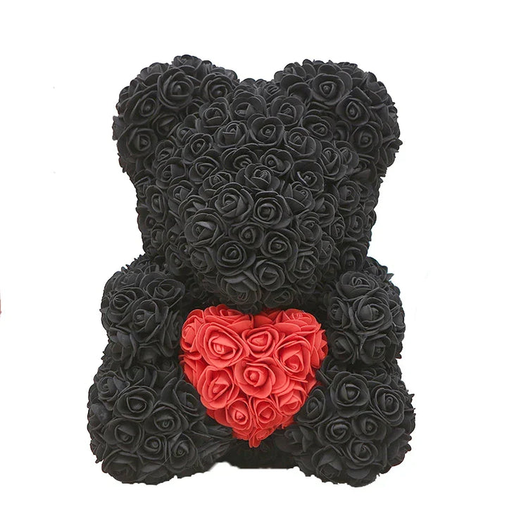 Cadeau original : ours en roses éternelles, pour un anniversaire mémorable.