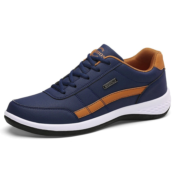 Chaussures décontractées luxe homme, confort et style pour la mode masculine, en cuir synthétique.