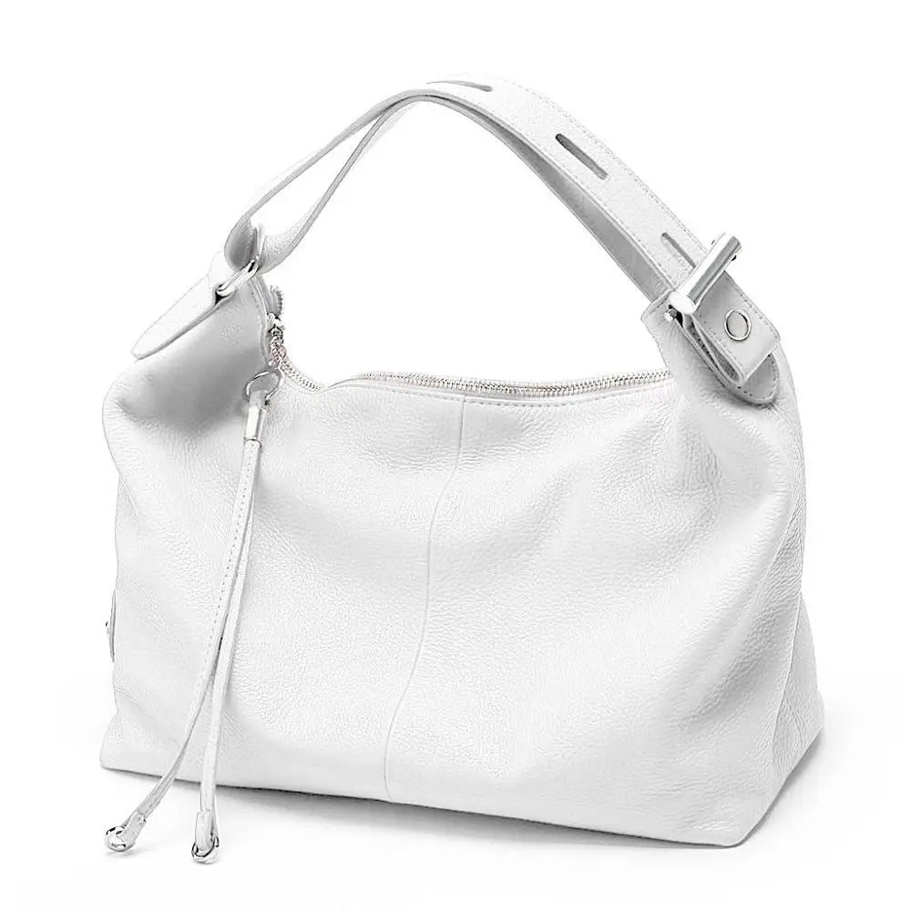 Sac hobo Aléria pour femme, en cuir fendu, un accessoire élégant et tendance pour toute occasion.