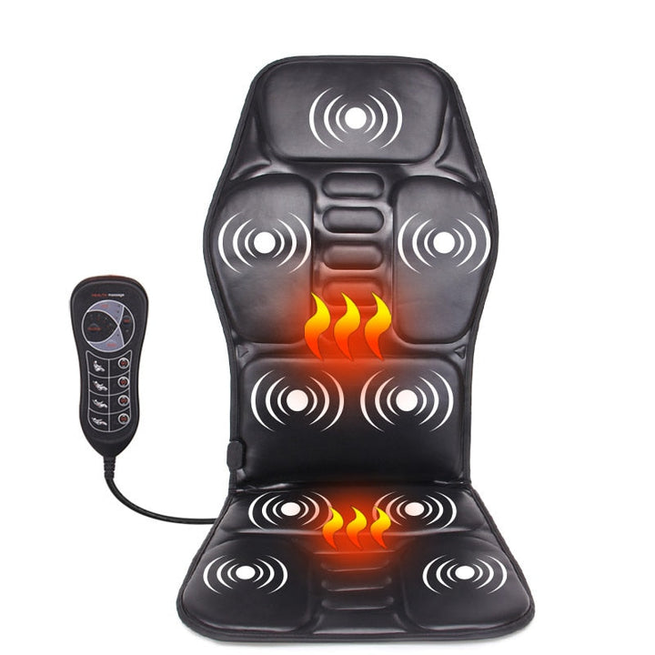 Appareil de massage électrique portable avec fonction chaleur pour dos, cervicales et épaules. Relaxation complète.