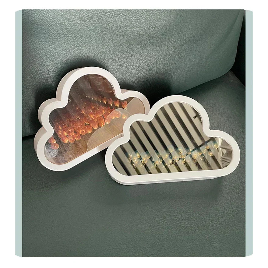 Éclairage décoratif tulipes LED, miroir infini, pour une ambiance douce et rêveuse dans votre espace.