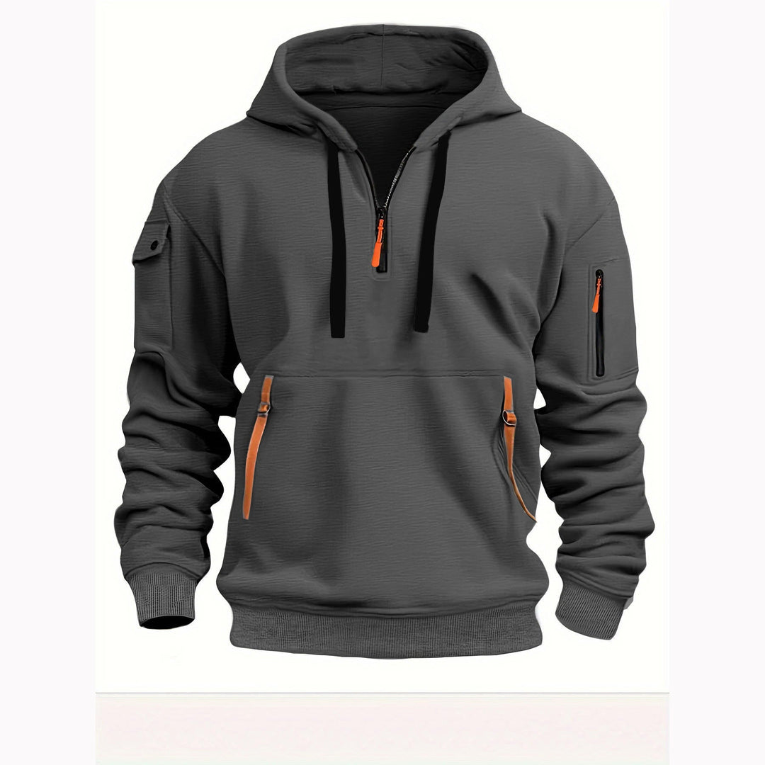 Veste à capuche Mariano en tissu doux, idéale pour un look décontracté et sportif.
