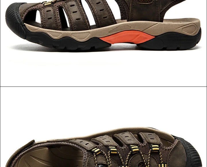 Chaussures de plage décontractées pour hommes, offrant confort et style pour l'été.