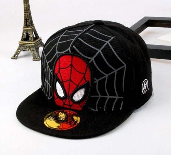Casquette Spiderman junior, design classique baseball, sangle arrière réglable, pour garçons et filles actifs.