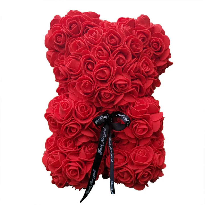 Cadeau d'anniversaire unique : ours en roses éternelles, pour montrer votre amour.