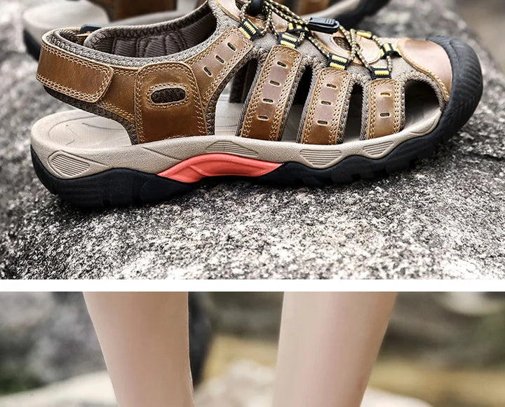Chaussures d'été polyvalentes pour hommes, conçues pour la plage, la randonnée et le quotidien.