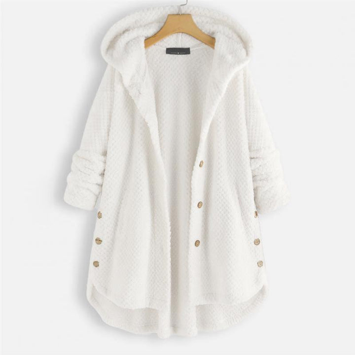 Veste femme réversible FleeceFinesse avec capuche, ultra confortable et stylée, idéale pour toutes les saisons.