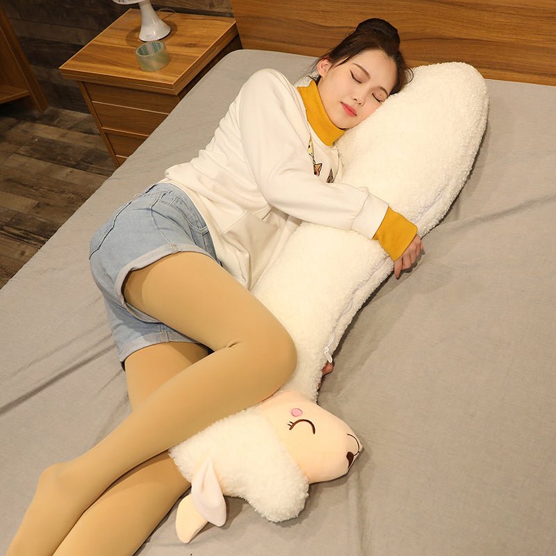Coussin Alpaga CozyRest, moelleux et grand format, parfait pour un confort de sommeil optimal.