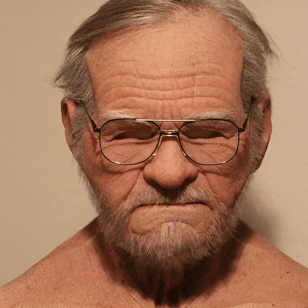 Déguisement masque latex réaliste. Parfait pour Halloween, cosplay, théâtre, fêtes à thème.