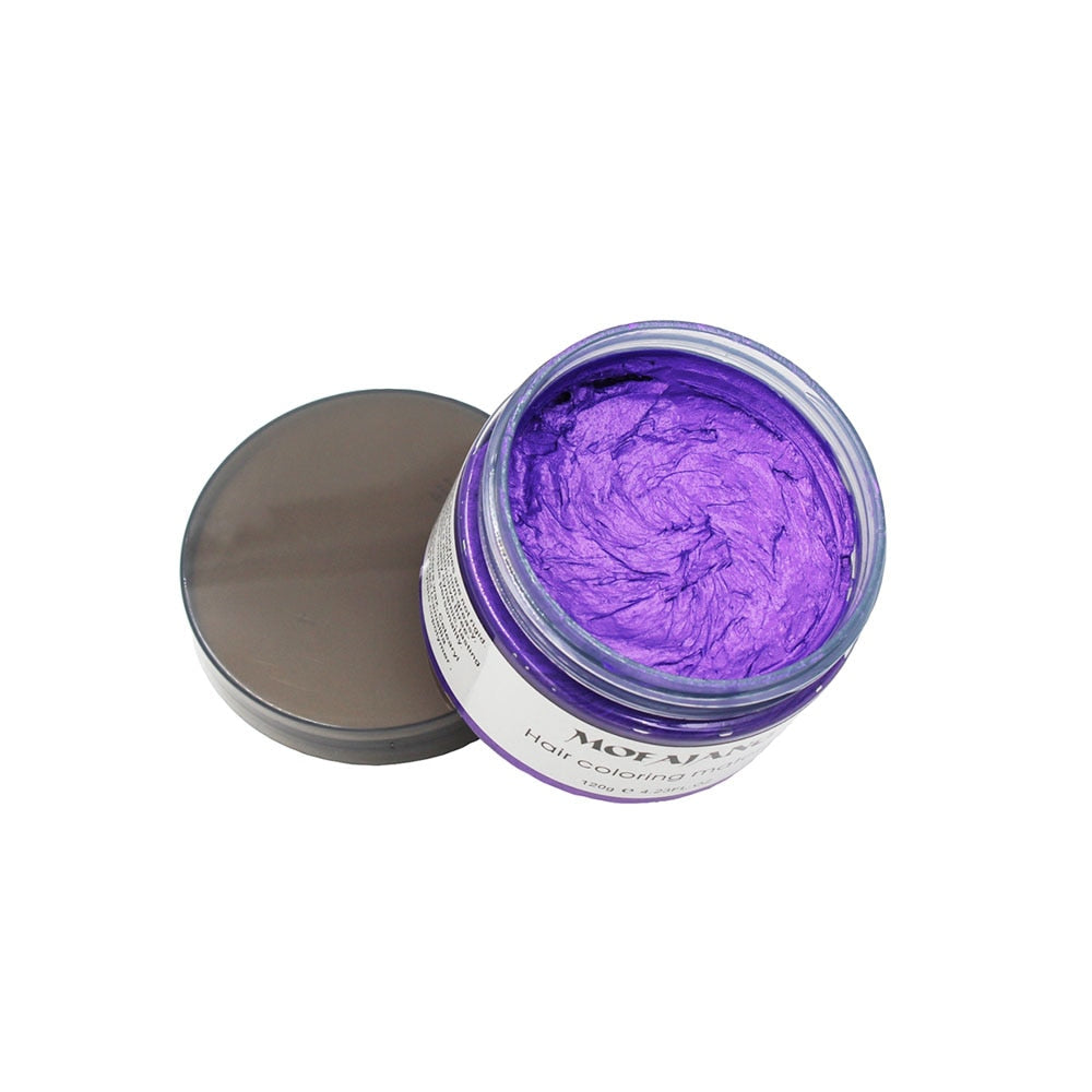 Changez de tête avec cette cire capillaire colorante temporaire aux plantes, unisexe et sûre.