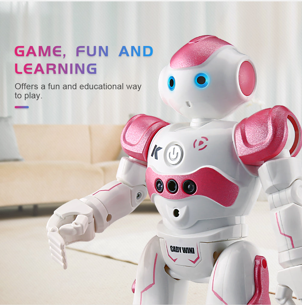 NovaBot, robot interactif et jouet éducatif pour stimuler l'apprentissage et la créativité des enfants.