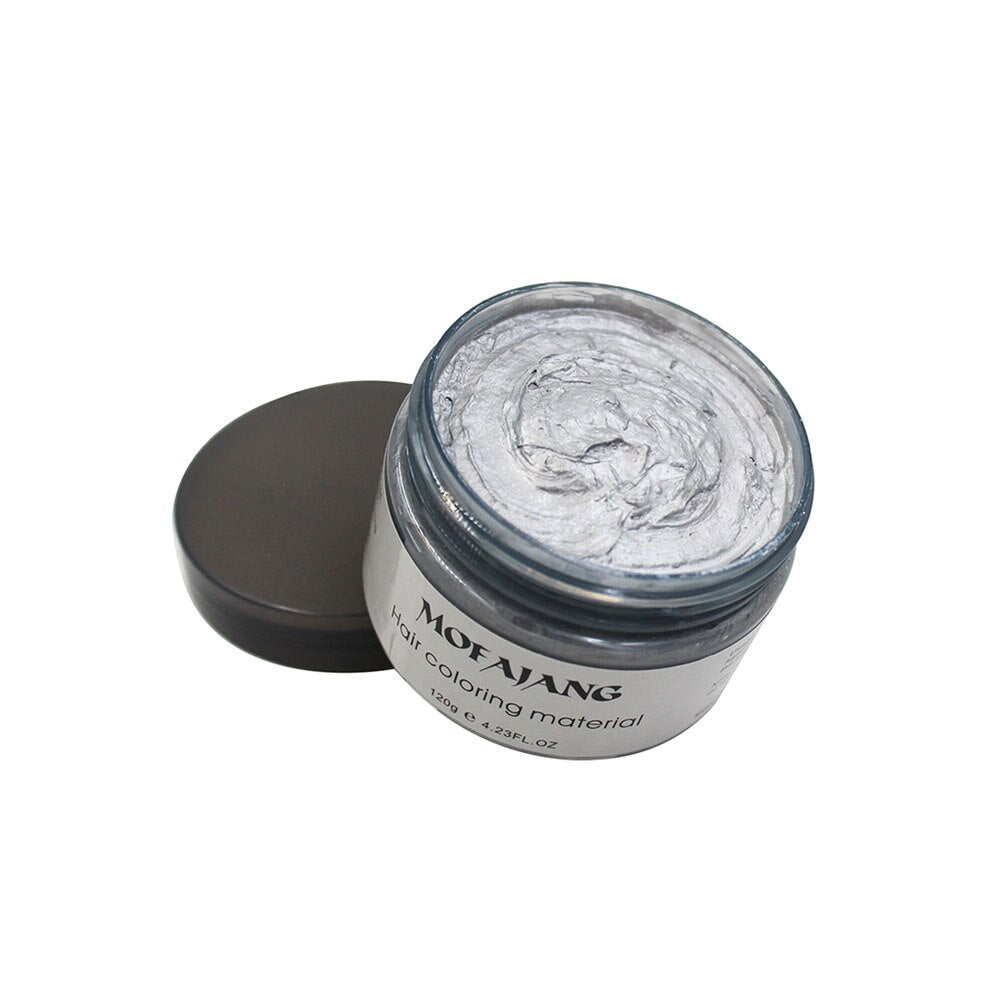Obtenez une couleur de cheveux temporaire et naturelle avec cette cire unisexe et lavable.