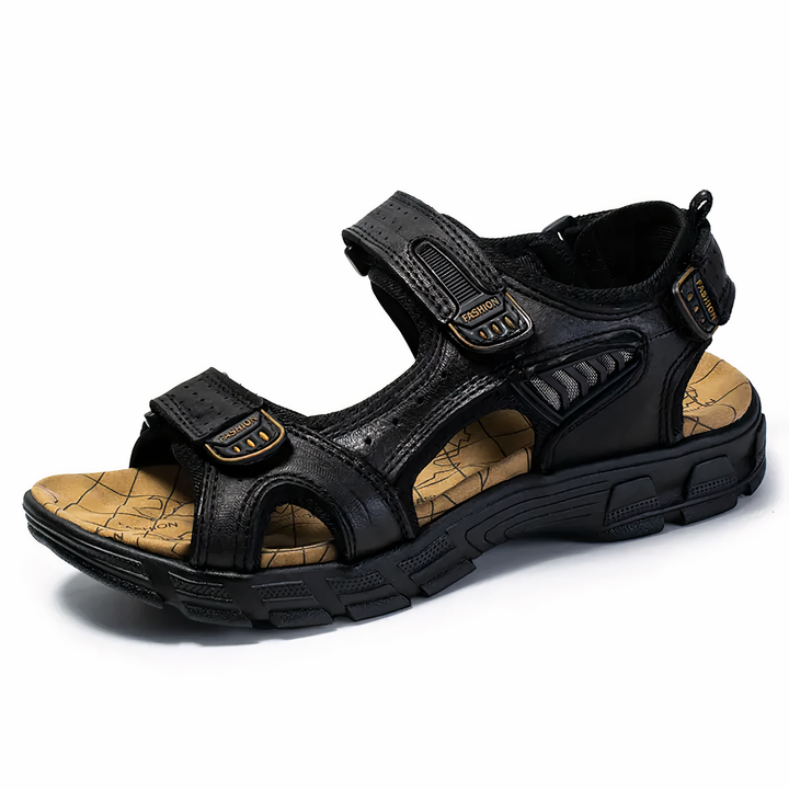 Sandales orthopédiques confortables pour hommes, soutien ergonomique des pieds, idéales pour soulager les douleurs et la marche estivale.