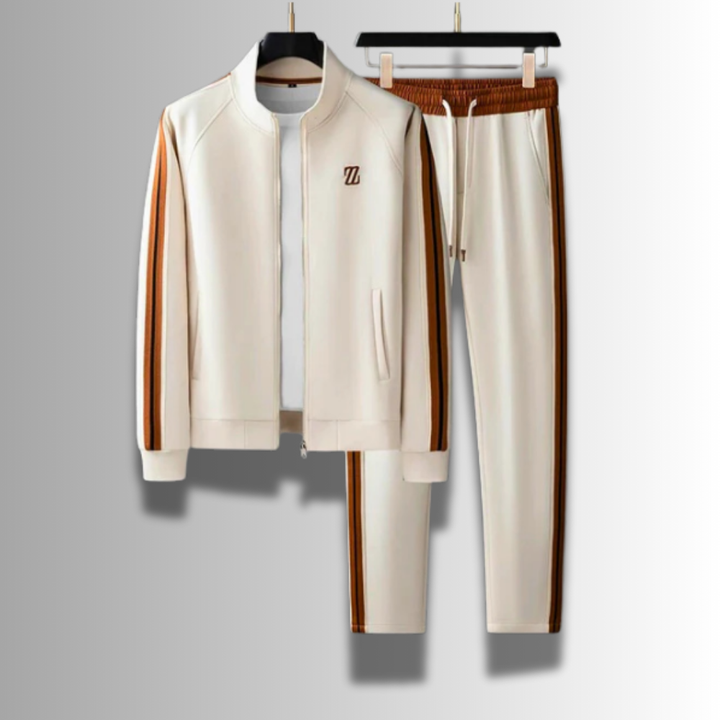 Ensemble jogging homme décontracté, confortable et élégant. Parfait pour le sport ou un look loisirs.