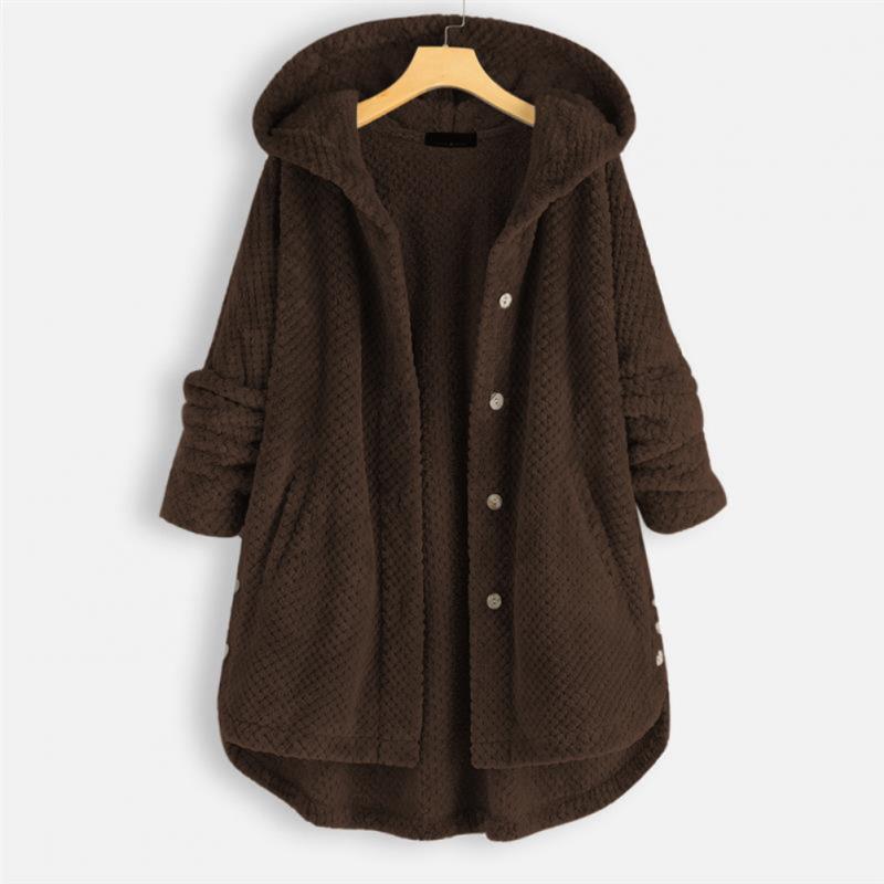 Veste à capuche femme FleeceFinesse, réversible et élégante, s'adapte à tous vos looks pour un confort optimal.