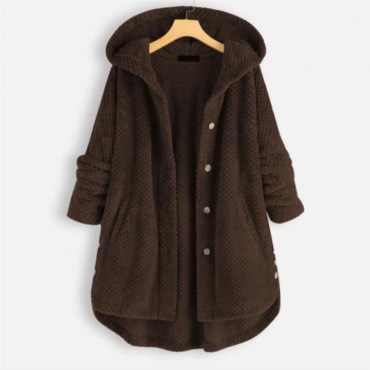 Veste à capuche femme FleeceFinesse, réversible et élégante, s'adapte à tous vos looks pour un confort optimal.