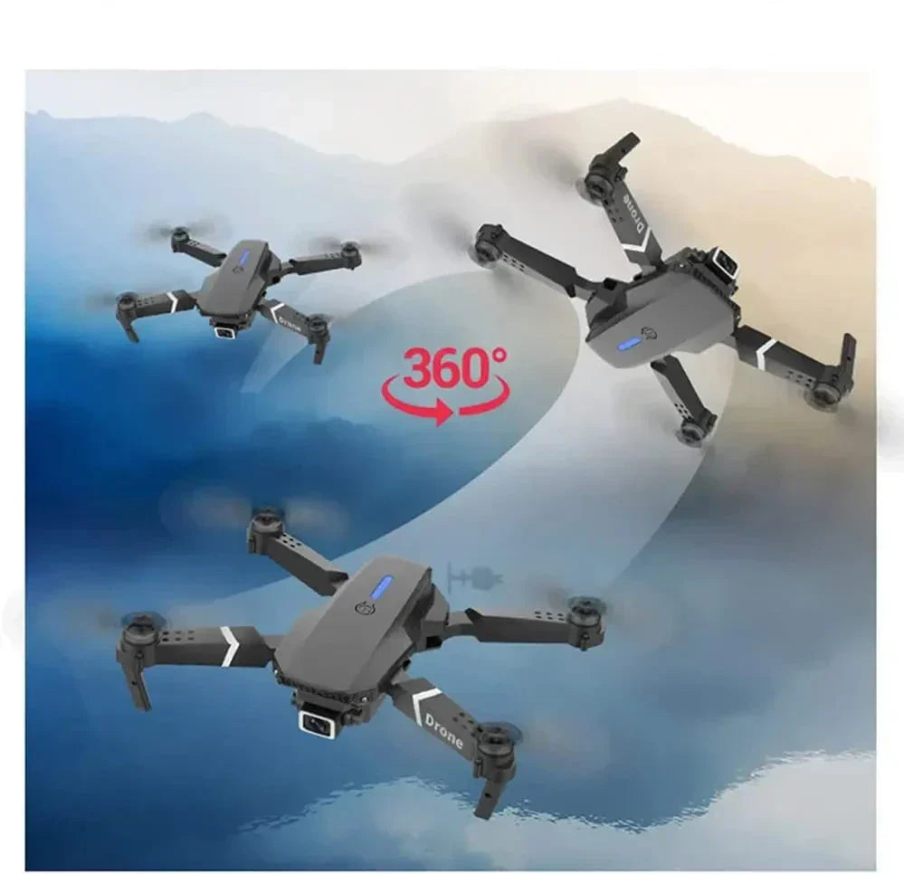 Mini drone léger avec caméra 4K pour photographie aérienne détaillée et vidéo haute définition.