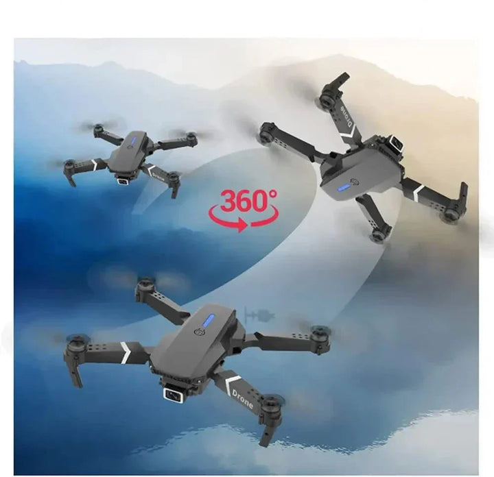 Mini drone léger avec caméra 4K pour photographie aérienne détaillée et vidéo haute définition.