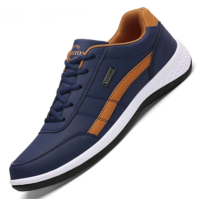 Chaussures décontractées luxe homme, confortables et élégantes pour le quotidien, en cuir synthétique.