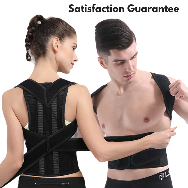 Correcteur de posture respirant pour soutien dos et soulagement douleur, discret et efficace.