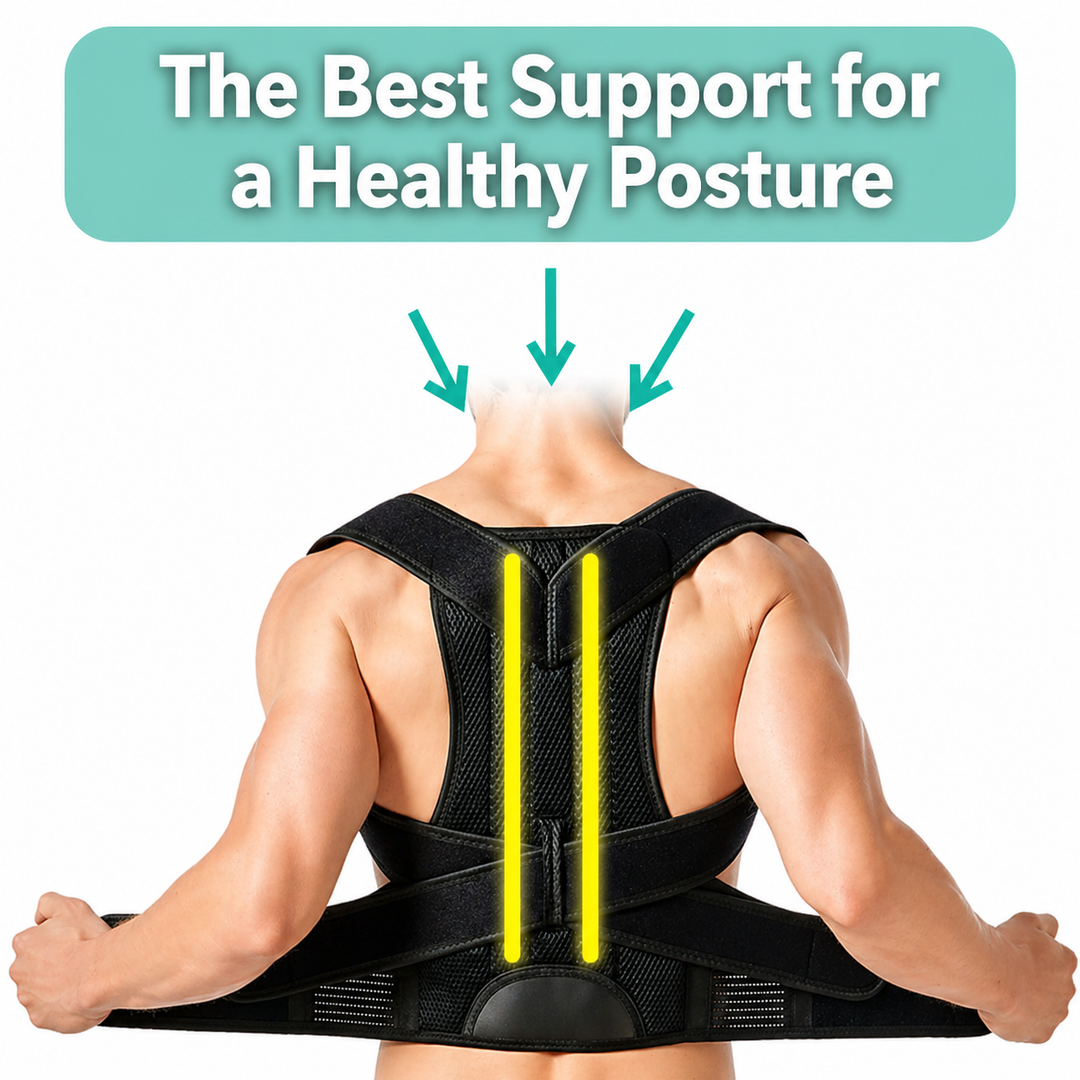 Redressez votre dos avec ce correcteur de posture ajustable, idéal pour le confort quotidien.