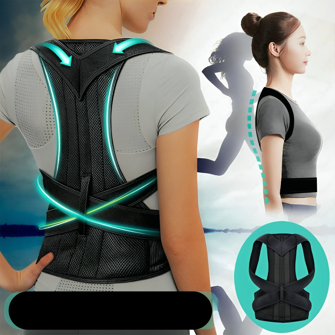 Améliorez votre posture avec ce correcteur ajustable, alignement des épaules et bien-être.