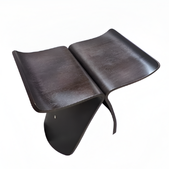 Élégant pouf en bois fait main, design zen, mobilier naturel et sophistiqué pour tout intérieur.