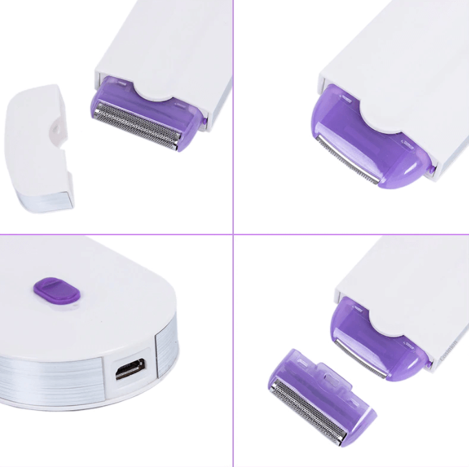 Utilisation du kit d'épilation laser pour le corps, solution beauté efficace pour un soin à domicile.
