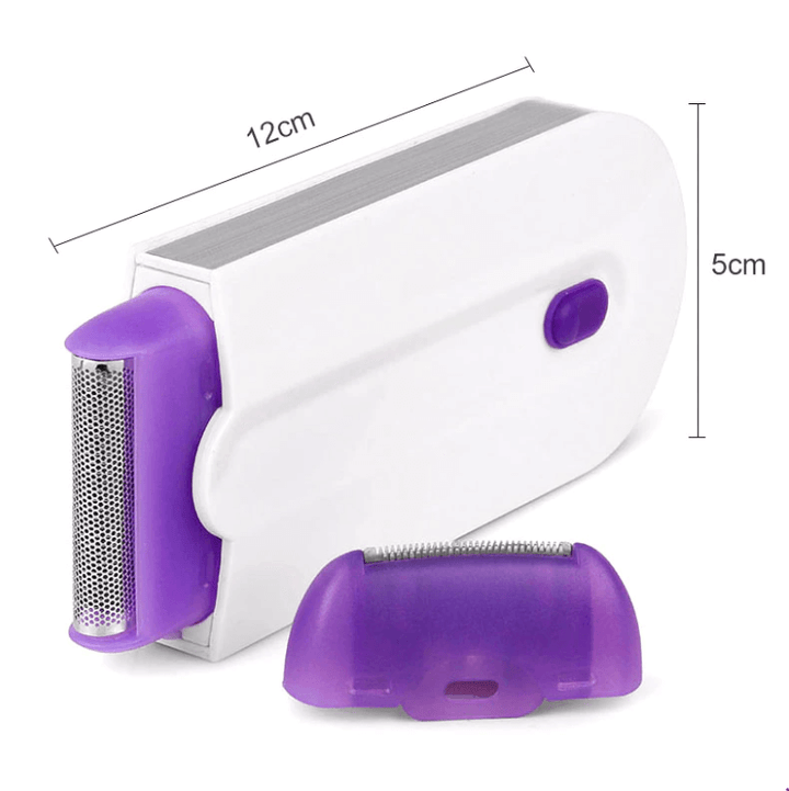 Appareil d'épilation laser ergonomique, rechargeable pour un soin corporel et une épilation douce.