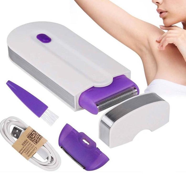 Kit d'épilation laser à domicile, efficace et indolore pour une peau lisse et douce. Appareil beauté.