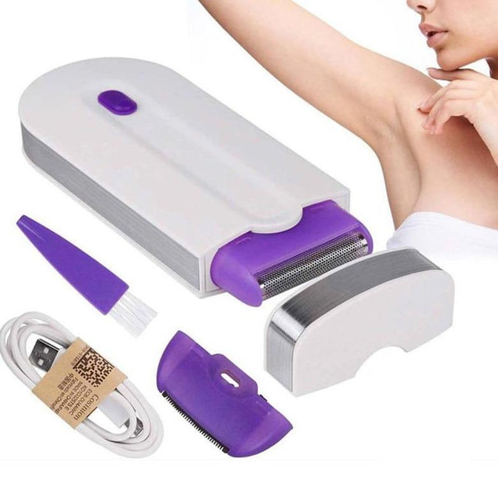 Kit d'épilation laser à domicile, efficace et indolore pour une peau lisse et douce. Appareil beauté.
