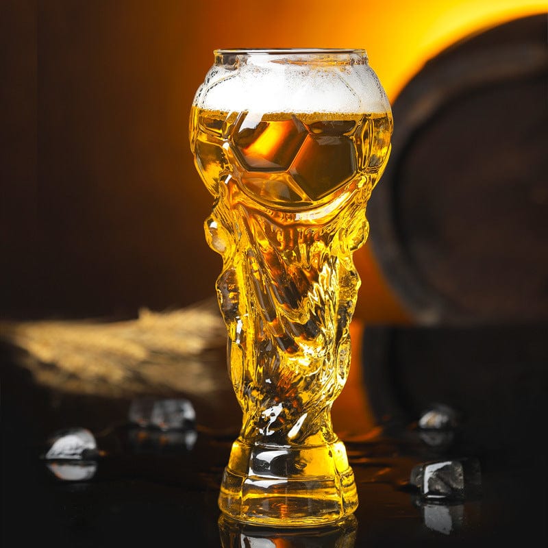 Cadeau supporter Euro 2024: Verre à bière robuste pour profiter du football. Idéal pour bières ou cocktails.