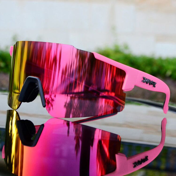 Optimisez votre course avec ces lunettes de soleil réfléchissantes de cyclisme, protection UV.