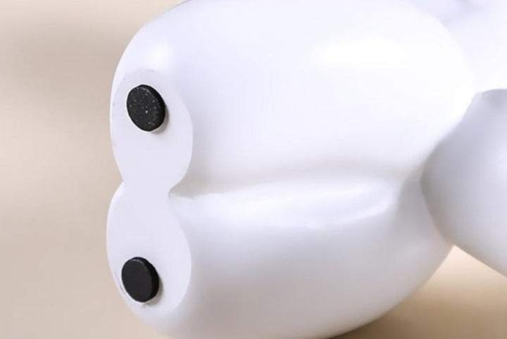 Cadeau original et luxe: sculpture chien ballon en résine. Décoration artistique pour maison ou bureau design.