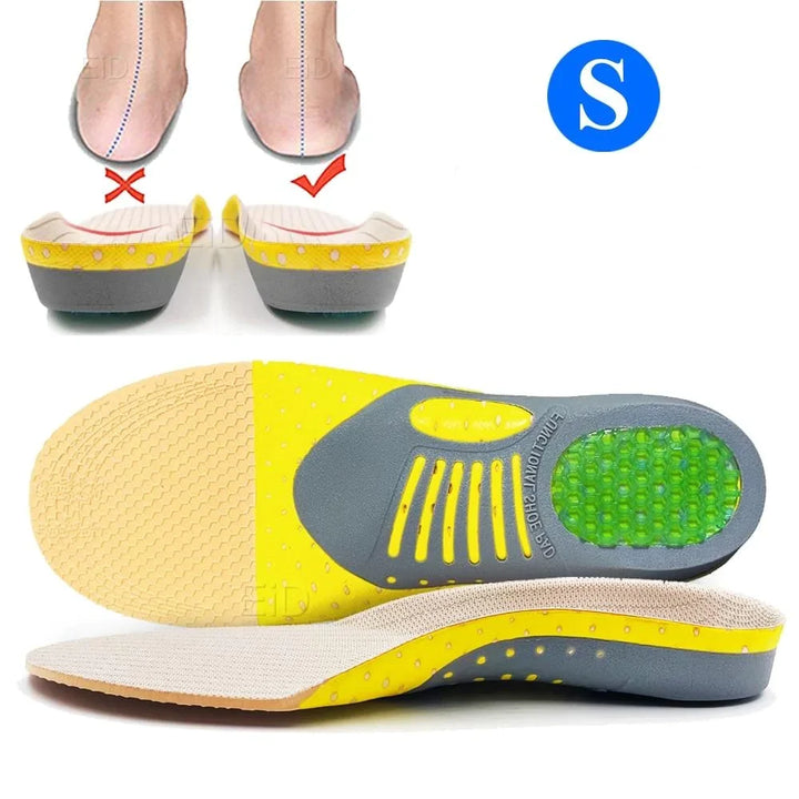 Paquet de semelles orthopédiques en gel, confort durable et soutien essentiel pour la santé des pieds.