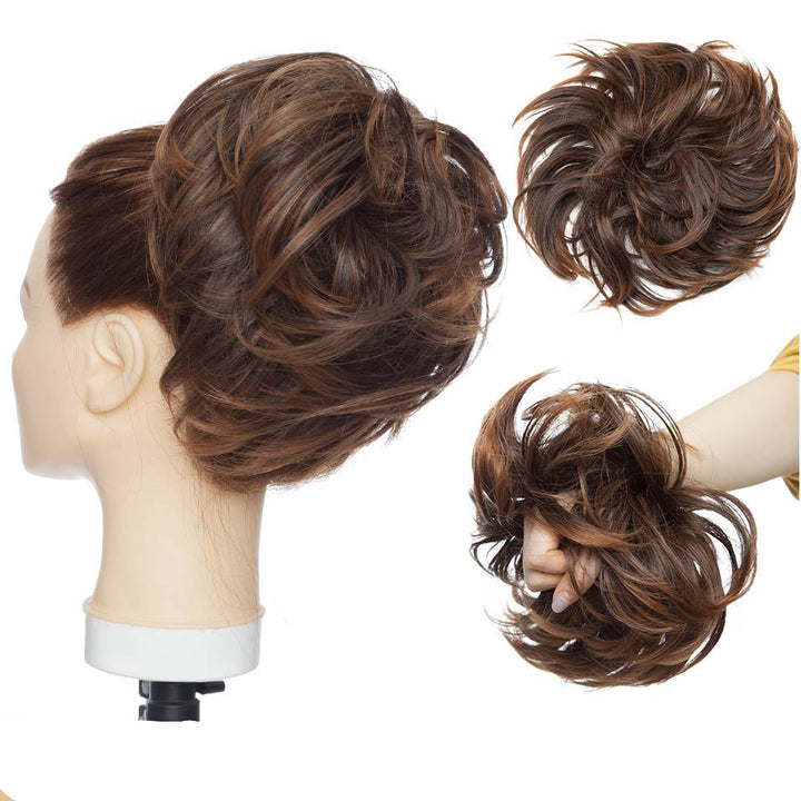 Chouchou chignon synthétique pour un look désordonné chic et un volume parfait.