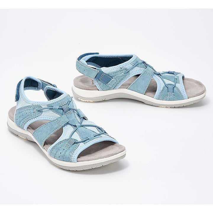 Sandales femme décontractées, ergonomiques pour la marche, avec brides ajustables et bout ouvert, confort maximal.