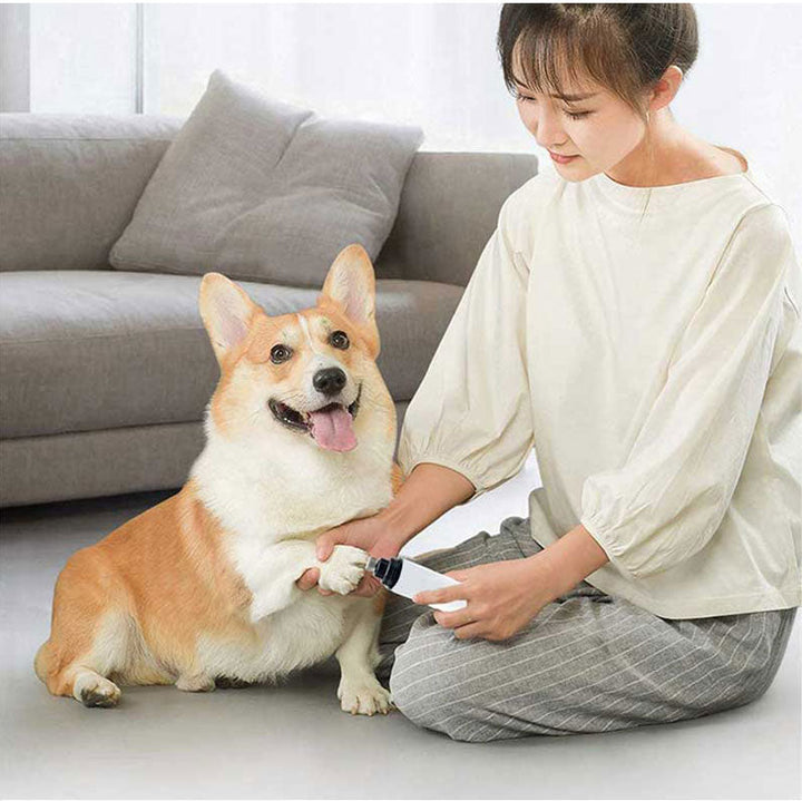 Lime à ongles électrique silencieuse et rechargeable pour un soin des pattes apaisant chiens et chats.
