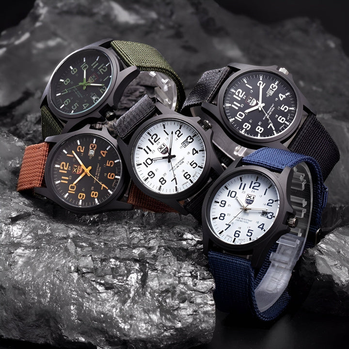 Montre homme élégante et robuste avec fonction chronomètre, pour le sport, l'aventure et le quotidien.