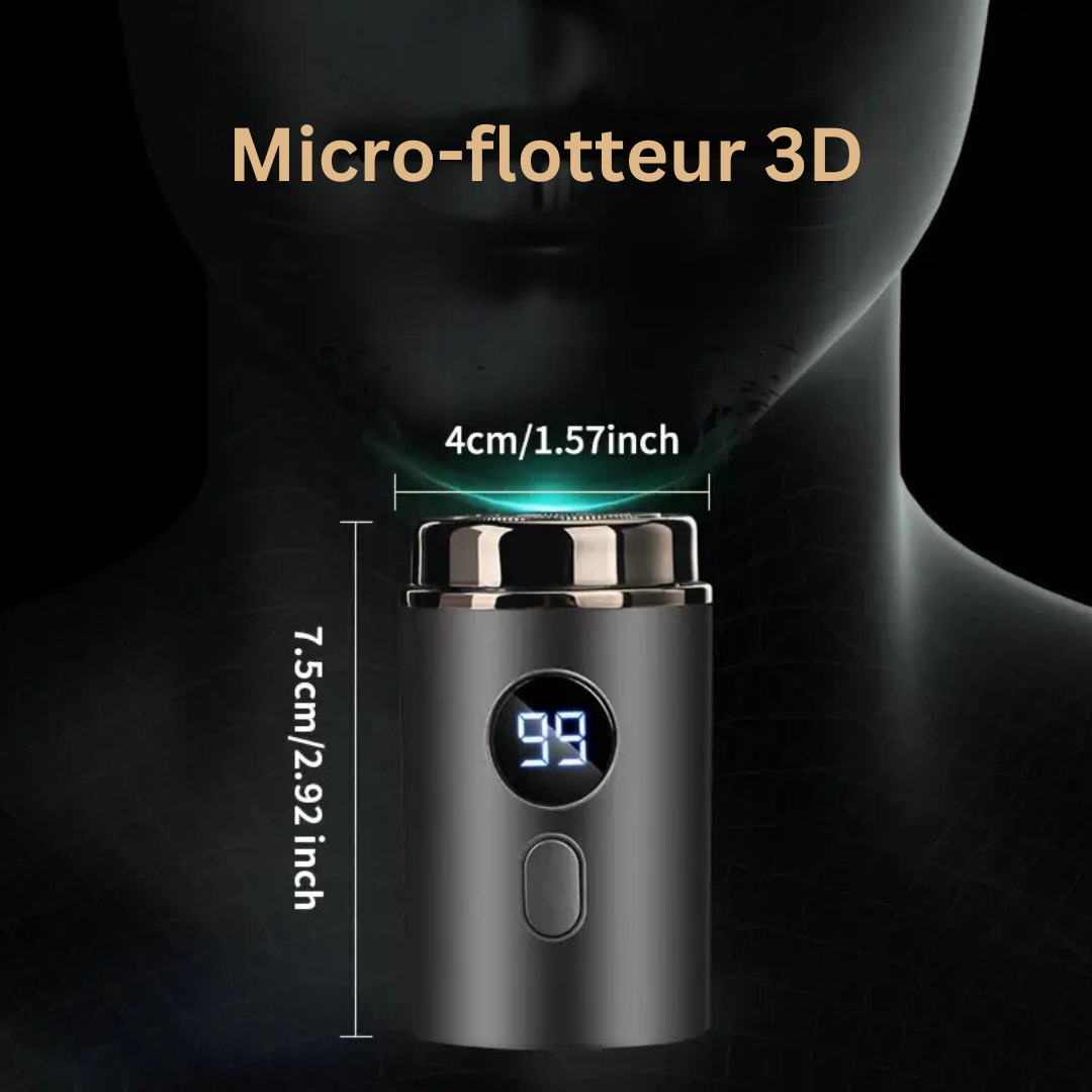Rasoir portable SwiftShave sans fil pour hommes et femmes, parfait pour les voyages, offrant douceur et précision.