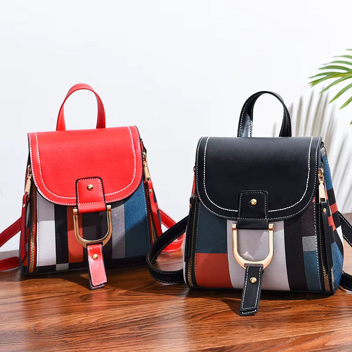 Sac à dos polyvalent pour femme, alliant style chic, légèreté et fonctionnalités pour la vie en ville.