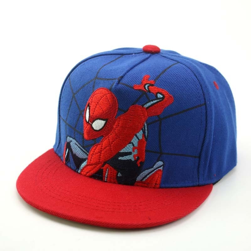 Casquette enfant Spiderman, réglable et unisexe, pour les jeunes fans de l'homme-araignée, accessoire mode.