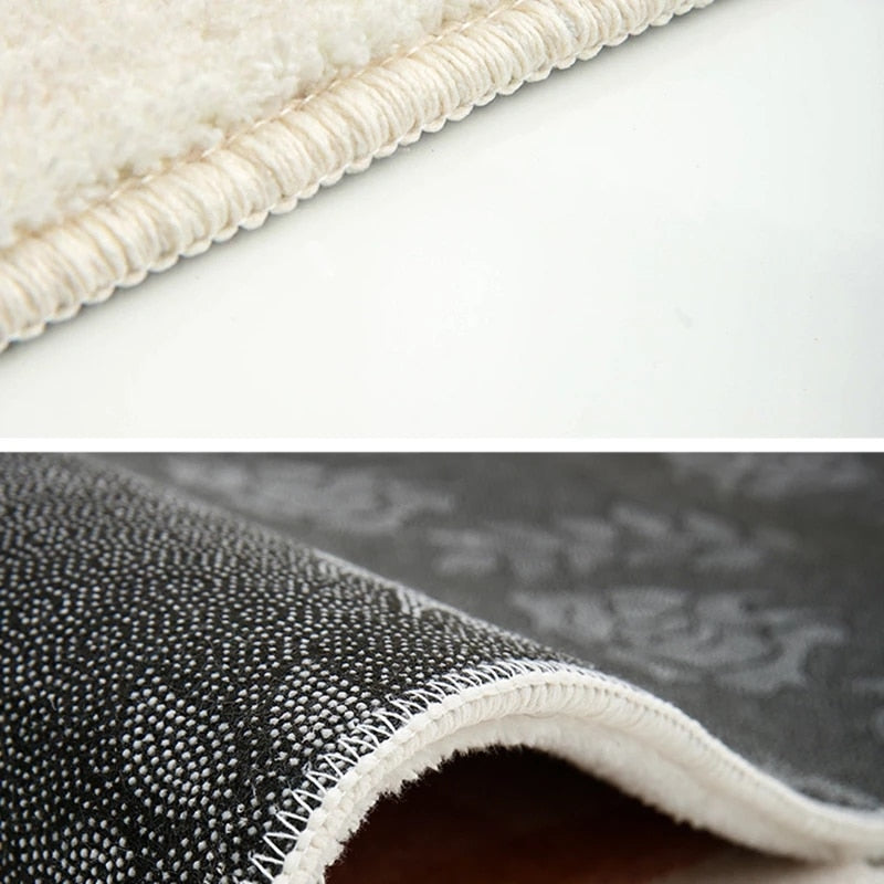 Tapis rétro antidérapant à carreaux, un coureur élégant en polyester pour votre intérieur.