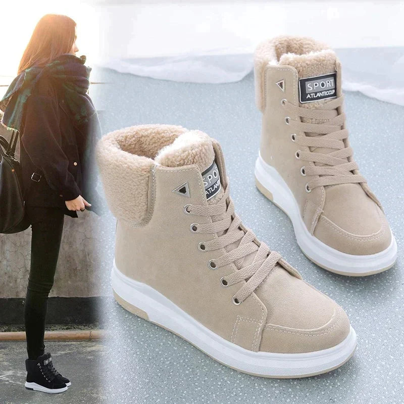 Bottes femme mode hiver, chaudes et confortables. Parfaites pour un style hivernal élégant et protection neige.