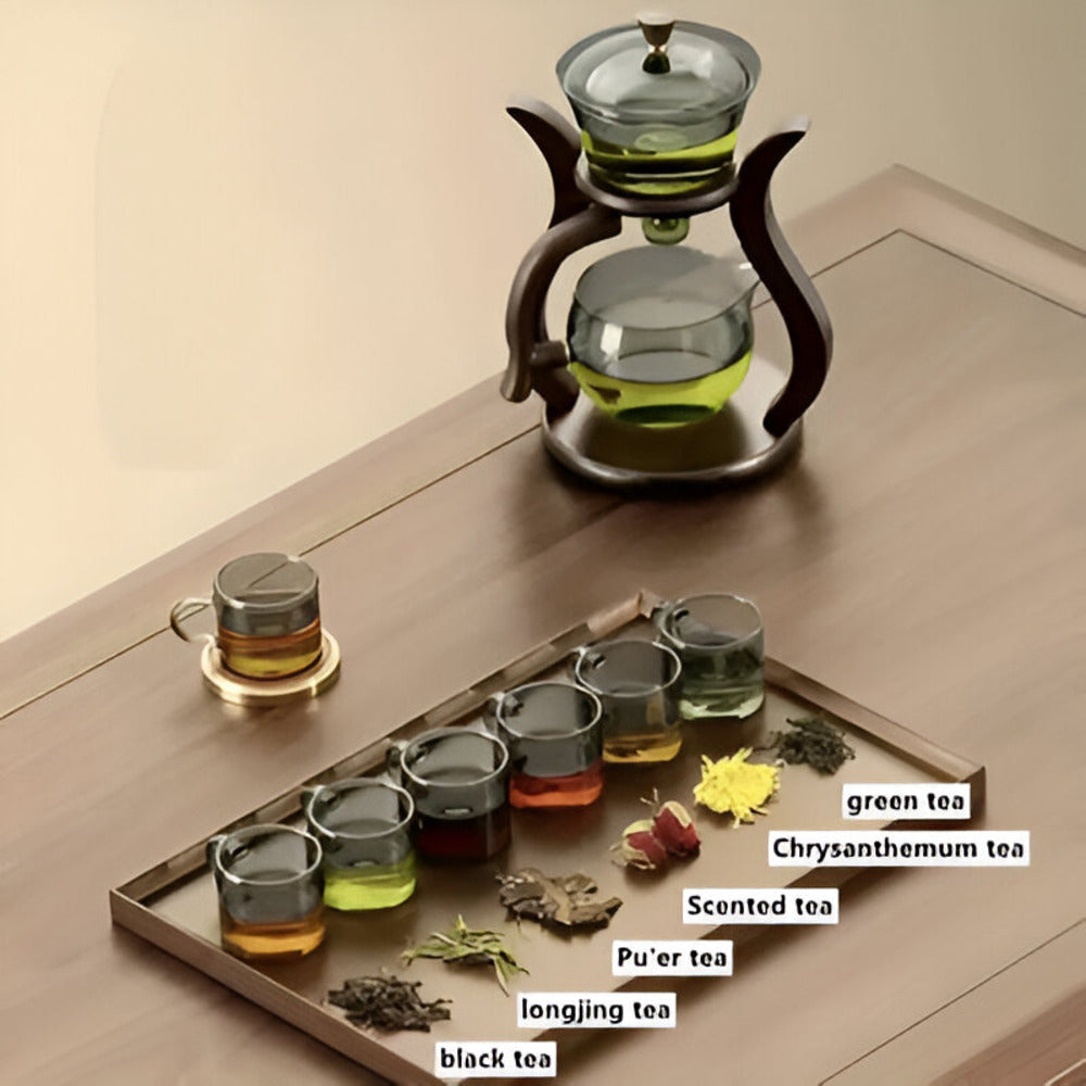 Infuseur à thé en verre et bois pour un rituel de dégustation précis et visuel de toutes vos boissons.