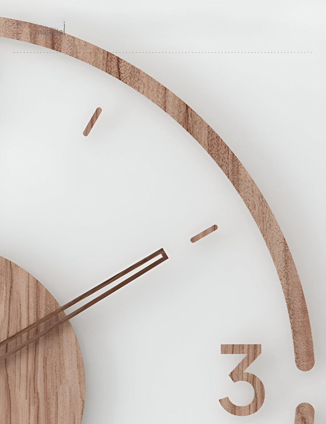 Décoration murale design silencieuse, horloge en bois et acrylique pour un intérieur moderne.