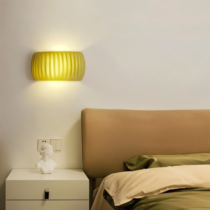 Applique murale design nordique, couleur verte, éclairage LED pour une décoration stylée.